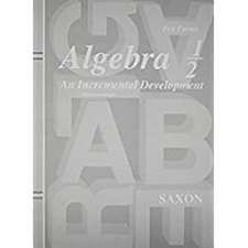 Saxon Algebra 1/2 Tests Only Third Edition