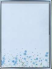 Box Stat Blue Flowers