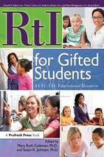 RtI for Gifted Students: A CEC-TAG Educational Resource