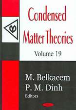 Condensed Matter Theories