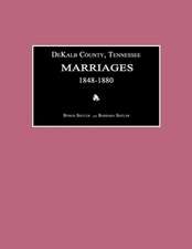 Dekalb County, Tennessee, Marriages 1848-1880