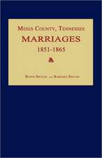 Meigs County, Tennessee, Marriages 1851-1865