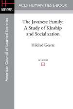 The Javanese Family: A Study of Kinship and Socialization