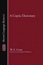 A Coptic Dictionary