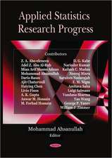 Applied Statistics Research Progress