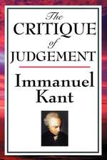 The Critique of Judgement