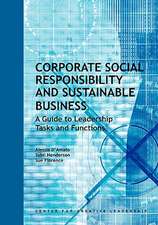 Corporate Social Responsibility and Sustainable Business