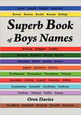 Superb Book Of Boys Names