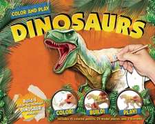 Color and Play: Dinosaurs [With Model Pieces to Build 4 Dinosaurs, Diorama and 10 Colored Pencils]