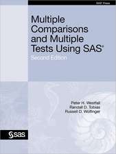 Multiple Comparisons and Multiple Tests Using SAS