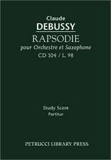 Rapsodie Pour Orchestre Et Saxophone, CD 104 - Study Score: Chorus Score