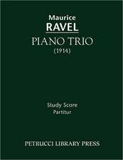 Piano Trio - Study Score: Vocal Score