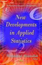 New Developments in Applied Statistics