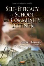 Self-Efficacy in School & Community Settings