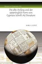 Der alte Anfang und die upsprunglich Form von Cyprians Schrift Ad Donatum