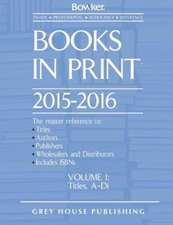 Books in Print - 7 Volume Set, 2015/16