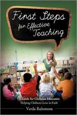 First Steps for Effective Teaching