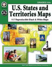 U.S. States and Territories Maps, Grades 5 - 8