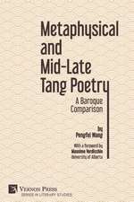 Metaphysical and Mid-Late Tang Poetry