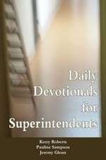 Daily Devotionals for Superintendents