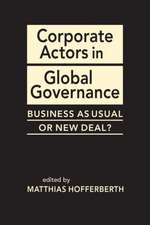 Corporate Actors in Global Governance