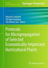 Protocols for Micropropagation of Selected Economically-Important Horticultural Plants