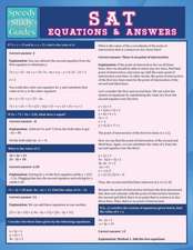 SAT Equations & Answers (Speedy Study Guide)