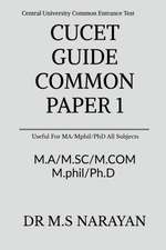 CUCET GUIDE COMMON PAPER 1