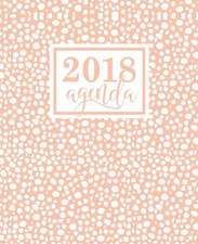 Agenda: 2018 Agenda settimanale italiano: Avorio su Rosa: 19x23cm