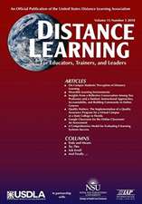 Distance Learning Vol 15 Issue 3