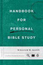 Handbook for Personal Bible Study Second Edition