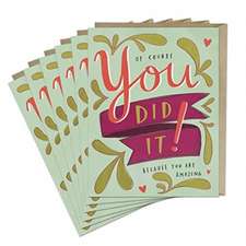 6-Pack Emily McDowell & Friends You Did It! Card