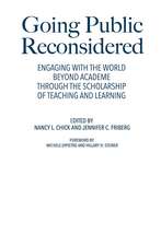 Going Public Reconsidered: Engaging With the World Beyond Academe Through the Scholarship of Teaching and Learning