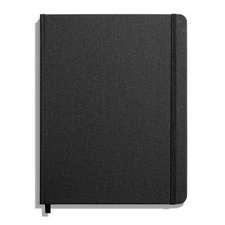 Shinola Journal, HardLinen, Ruled, Jet Black (7x9)