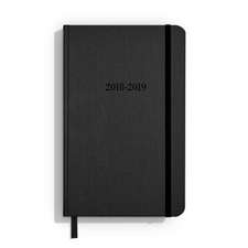 Shinola Planner: 2018-2019, 18 Month, Hard Linen, Jet Black (5.25x8.25)