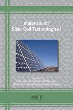 Materials for Solar Cell Technologies I