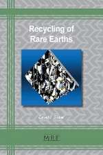 Recycling of Rare Earths