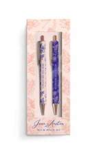 Jane Austen Floral Pencil and Pen Set