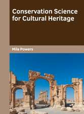 Conservation Science for Cultural Heritage