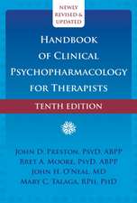 Handbook of Clinical Psychopharmacology for Therapists