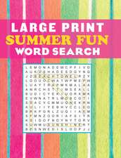 Large Print Summer Fun Word Search