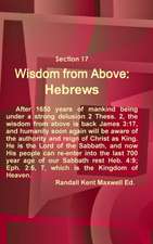 Section 17 Wisdom from Above