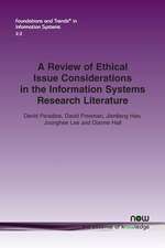 A Review of Ethical Issue Considerations in the Information Systems Research Literature