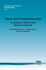 Taxes and Entrepreneurship