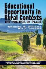 Educational Opportunity in Rural Contexts