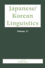 Japanese/Korean Linguistics Volume 27