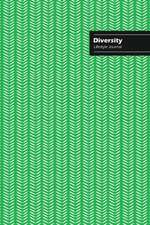 Diversity Lifestyle Journal, Creative Write-in Notebook, Dotted Lines, Wide Ruled, Medium Size (A5), 6 x 9 Inch (Green)