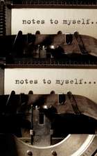 notes to my self typewriter style creative blank mega journal