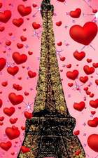 Paris eiffel tower glitter glitter red hearts creative blank journal sir Michael designer edition