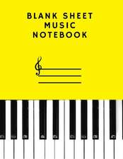 BLANK SHEET MUSIC NOTEBOOK